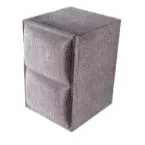 Noptiera Crocodilla inalta tapițată - stofă premium