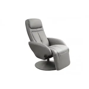 Fotoliu Optima culisant, relaxare totală, stofă premium, 77x80x101 cm, gri