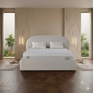 Pat + Saltea gratis Diana - 180x200 cm, culoare personalizabila, saltea ortopedica, somiera rabatabila si lada de depozitare