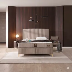 Pat + Saltea gratis Nova - 160x200 cm,  saltea cu fibre de bambus