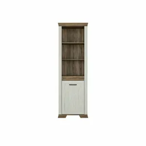 Penar Marsel REG1D-n, spațiu depozitare vertical, material MDF și PAL, alb frasin