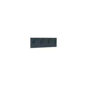 Placă Cuier Bristol, design minimalist, structură PAL melaminat, montaj pe perete, 60x20 cm, Alb