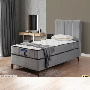 Saltea Carla, gri - 100x200 cm, arcuri individuale, sustinere ortopedica, confort sporit