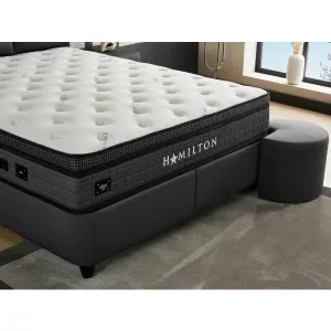Saltea Hamilton, sistem Pocket, strat burete de densitate mare, bumbac matlasat, 160x200 cm