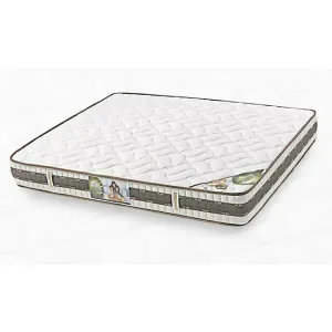 Saltea ortopedică Somneo Flex - 120 /190 /23 cm, cu arcuri Pocket Spring și bandă de aerisire, stofă knitted cu poliuretan și pâslă hard