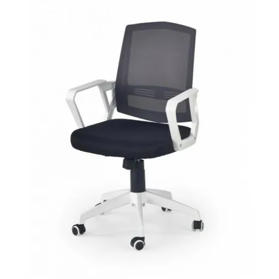 Scaun de birou Ascot negru/alb/gri cu mecanism TILT și șezut ergonomic picture - 3