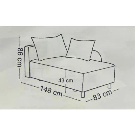 Canapea extensibilă Letto, ladă depozitare și suprafață de dormit 188x80 cm, spumă poliuretanică și arcuri sinusoidale, 148x83x86 cm, personalizabilă picture - 5