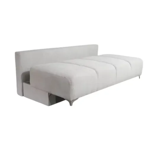 Canapea extensibilă Luna fără brațe, culoare personalizabila - 200x160 cm, structură rezistentă, ladă depozitare picture - 2