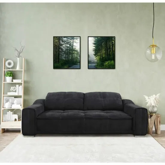 Canapea extensibilă Philadelphia, mecanism extensibil, structură lemn masiv, 255x110 cm, personalizabil picture - 18