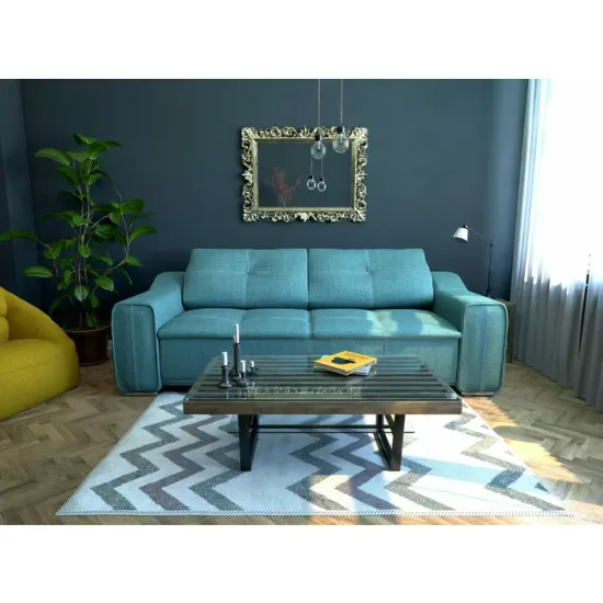 Canapea extensibilă Philadelphia, mecanism extensibil, structură lemn masiv, 255x110 cm, personalizabil picture - 20