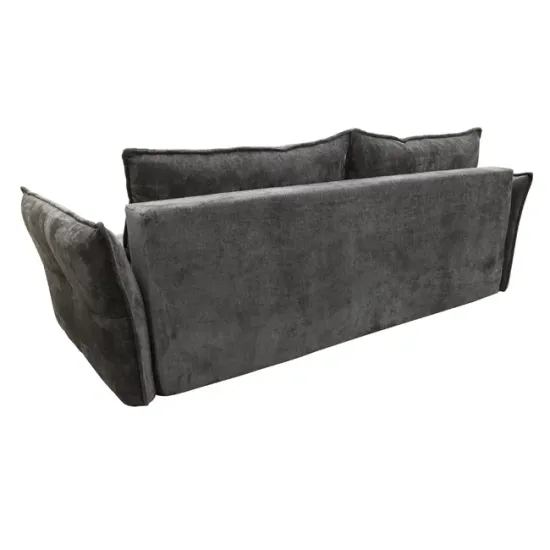 Canapea Vibe, extensibilă cu spațiu de dormit 195x146 cm, structură lemn masiv și PAL, spumă HR și arcuri, stofă kronos 22, 235x104x88 cm, gri picture - 6