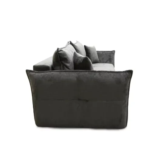 Canapea Vibe, extensibilă cu spațiu de dormit 195x146 cm, structură lemn masiv și PAL, spumă HR și arcuri, stofă kronos 22, 235x104x88 cm, gri picture - 5