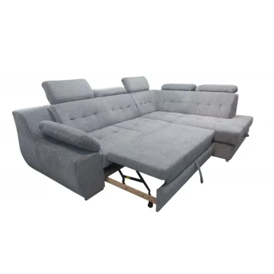 Colțar Abriamo extensibil, tetiere reglabile, ladă depozitare, cadru fag, 277x199 cm, culoare personalizată picture - 4