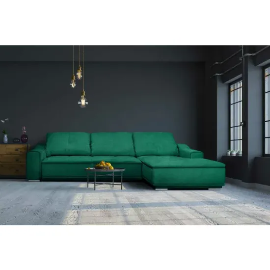 Colțar extensibil Philadelphia, arcuri sinusoidale + spumă HR, structură lemn masiv, 355x195 cm, personalizabil picture - 3