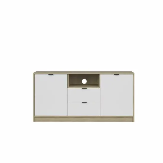 Comodă NEPON KOM2D2S, 2 Uși și 2 Sertare, Design Modern 118 cm picture - 2