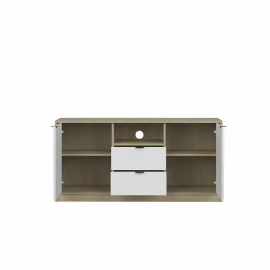 Comodă NEPON KOM2D2S, 2 Uși și 2 Sertare, Design Modern 118 cm picture - 4