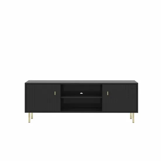 Comodă TV PIANO RTV2D, Suport Multimedia cu 2 Uși și Nișă Centrală picture - 2