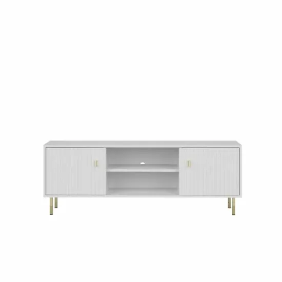 Comodă TV PIANO RTV2D, Suport Multimedia cu 2 Uși și Nișă Centrală picture - 3