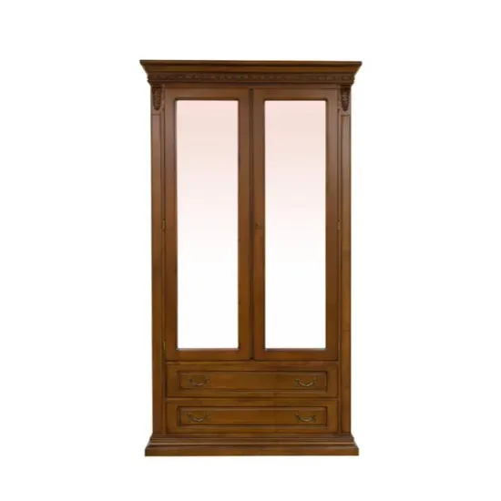 Dormitor Diana, set complet (dulap 4 uși, comodă 3S, 2 noptiere, pat 160), lemn masiv fag + tei, PAL/MDF furniruit nuc, saltea 160x200 cm, finisaj la alegere picture - 7