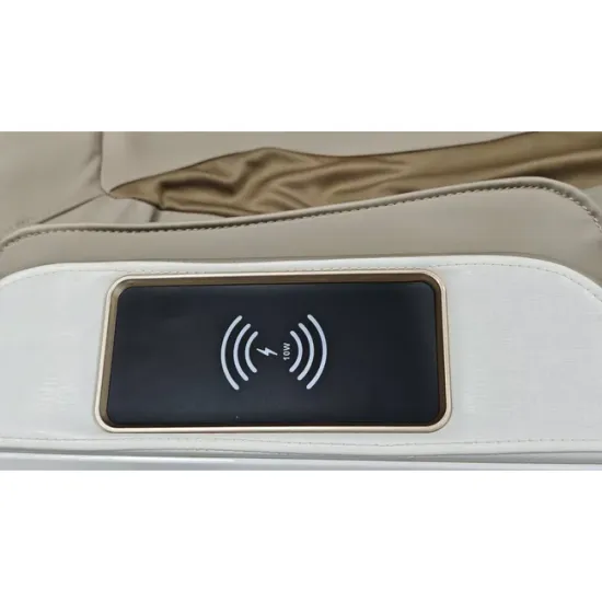 Fotoliu masaj alb cu functie vocala, încălzire, bluetooth, 8 programe automate, airbag corp complet, LED touch, Șină SL lungă picture - 10