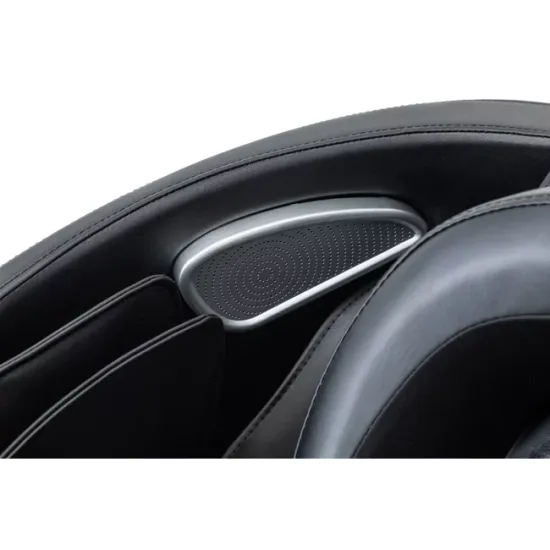 Fotoliu masaj gravitație zero gri, încălzire, bluetooth, role picioare, airbag corp complet, LED touch picture - 7