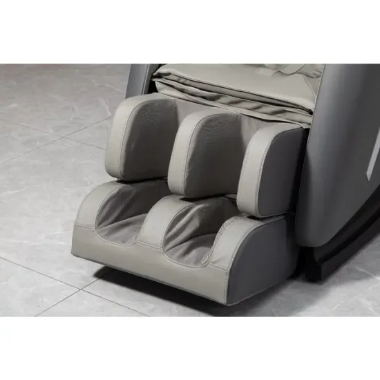 Fotoliu masaj gri cu încălzire, bluetooth role 3D, airbag corp complet, LED touch, Șină SL-TRACK picture - 10