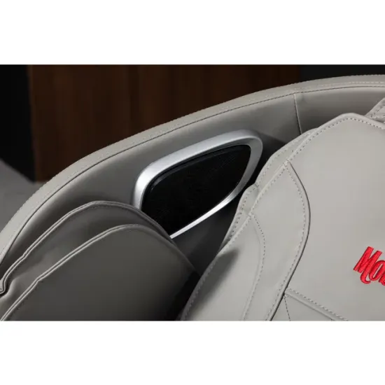 Fotoliu masaj gri cu încălzire, bluetooth role 3D, airbag corp complet, LED touch, Șină SL-TRACK picture - 17