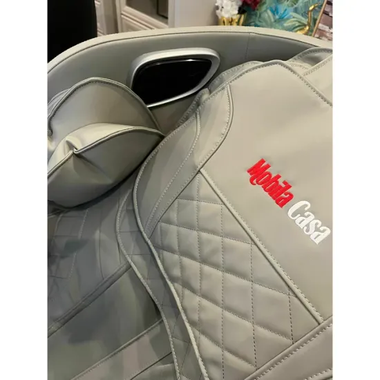 Fotoliu masaj gri cu încălzire, bluetooth role 3D, airbag corp complet, LED touch, Șină SL-TRACK picture - 19