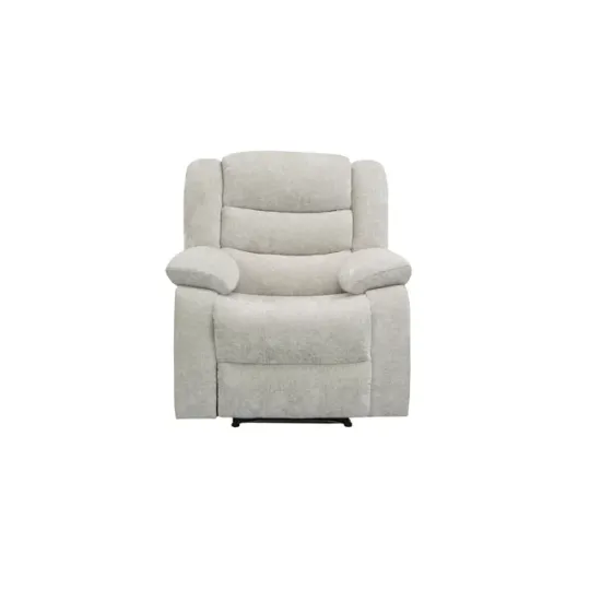 Fotoliu Recliner Relax, mecanism rabatabil, suport picioare, tapițerie catifea, 90x88x105 cm, Gri picture - 2