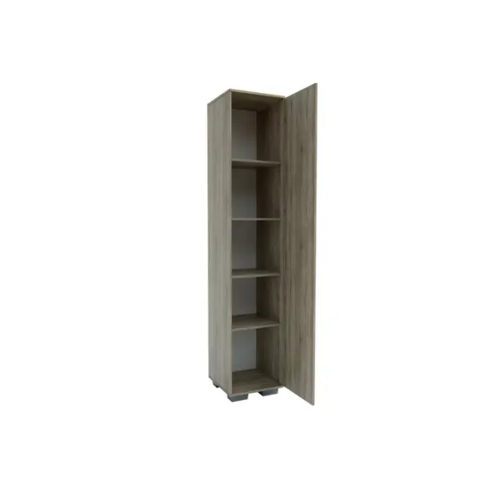 Hol Nika Satin 120, mobilier hol cu spații multiple de depozitare, placă cuier inclusă, PAL melaminat, 120x220x45 cm, Satin picture - 7