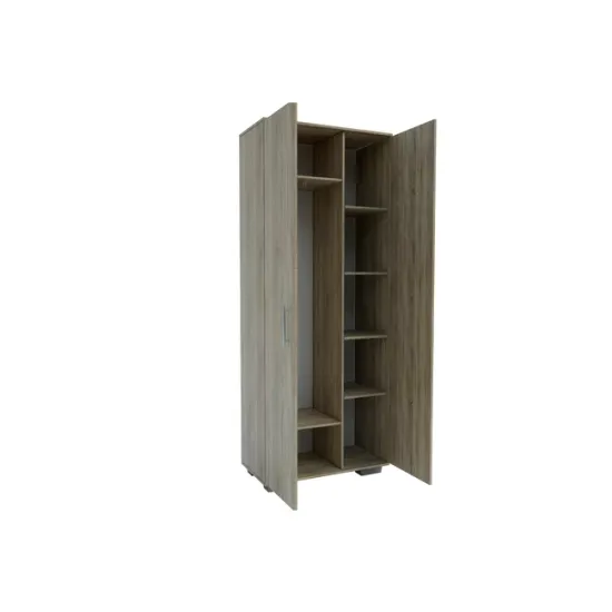 Hol Nika Sonoma, set mobilier hol cu dulap și pantofar, structură PAL melaminat, 220x90x45 cm, Sonoma picture - 7