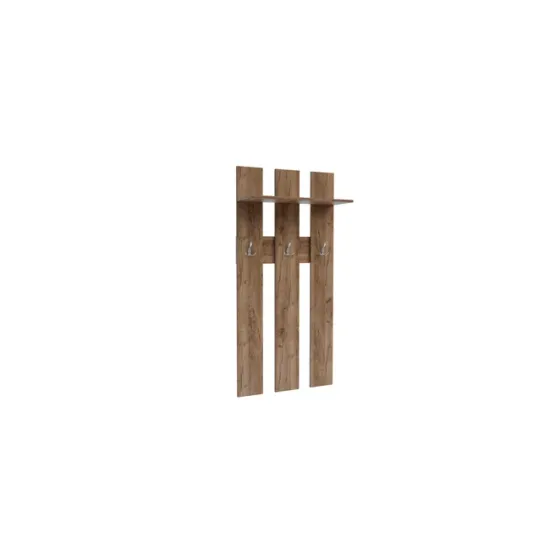 Hol Nika Sonoma, set mobilier hol cu dulap și pantofar, structură PAL melaminat, 220x90x45 cm, Sonoma picture - 11