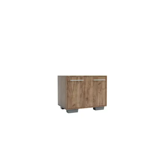Hol Nika Sonoma, set mobilier hol cu dulap și pantofar, structură PAL melaminat, 220x90x45 cm, Sonoma picture - 26