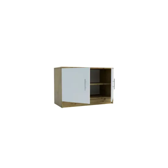 Hol Stephani, dulap și pantofar integrate, oglindă inclusă, structură PAL melaminat + MDF, 160x200 cm, Alb picture - 4