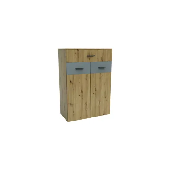 Hol Urban 2, set mobilier hol, dulap spațios cu bară și polite, pantofar, placă cuier și oglindă, PAL melaminat + MDF, 150x196 cm, personalizabil picture - 15