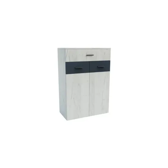 Hol Urban 2, set mobilier hol, dulap spațios cu bară și polite, pantofar, placă cuier și oglindă, PAL melaminat + MDF, 150x196 cm, personalizabil picture - 16