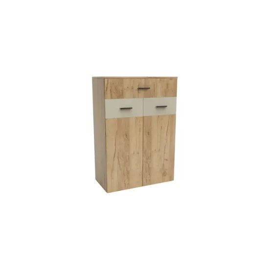 Hol Urban 2, set mobilier hol, dulap spațios cu bară și polite, pantofar, placă cuier și oglindă, PAL melaminat + MDF, 150x196 cm, personalizabil picture - 17