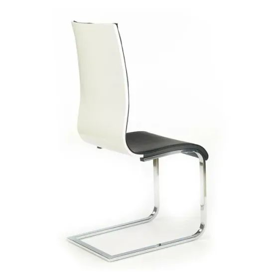 Scaun K104, design elegant și spătar înalt, cadru metalic, 42x58x99 cm, negru picture - 2