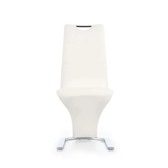 Scaun K188, design ergonomic, cadru metalic + tapițerie ecopiele, 45x58x99 cm, alb picture - 2