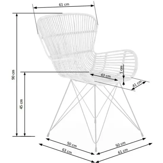 Scaun K335, formă anatomică și design modern, material textil, 61x63x90 cm, gri picture - 2
