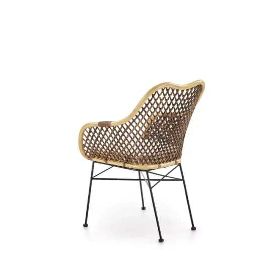 Scaun K336, șezut moale și cadru rezistent, material textil, 64x64x89 cm, natural picture - 4