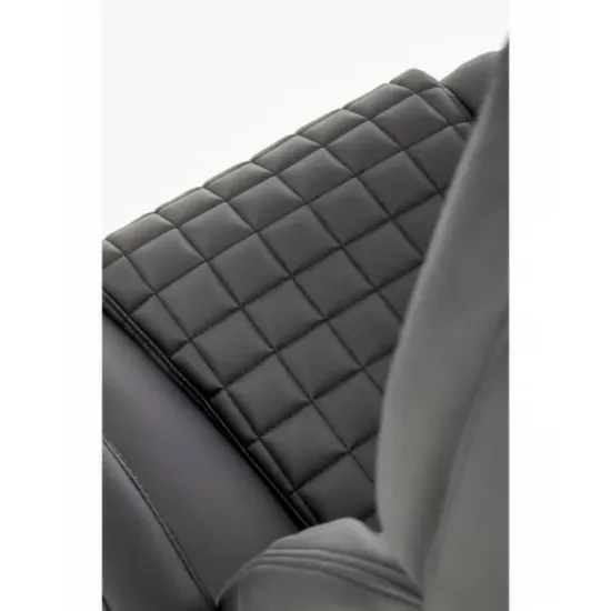Scaun King, confort premium și spătar ergonomic, material textil, 45x48x93 cm, gri picture - 5