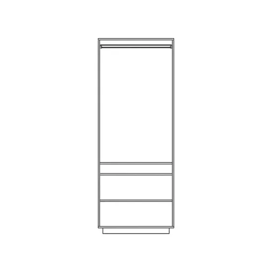 Living Geneva Modular, PAL Laminat, 335x50x207 cm, Gri Grafit și Stejar Craft Alb picture - 2