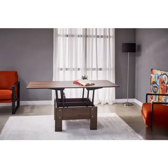Masă Transformer Catania, 80-160 x 80-45 x 80x75 cm extensibilă cu sistem de înălțare, PAL melaminat picture - 2