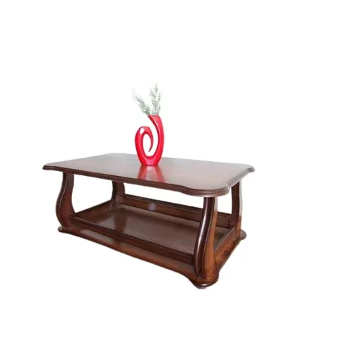 Măsuță cafea Sorana, design elegant, MDF, 110x65x46 cm, maro