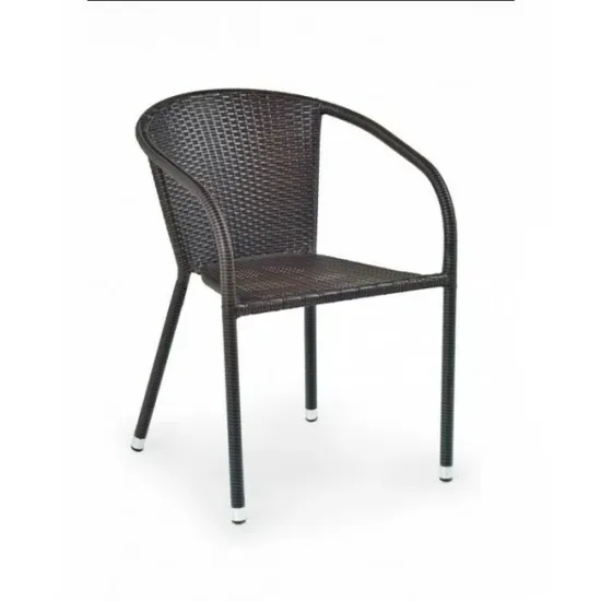 Scaun Midas, design clasic, piele ecologică, 57x57x78 cm, maro închis picture - 2