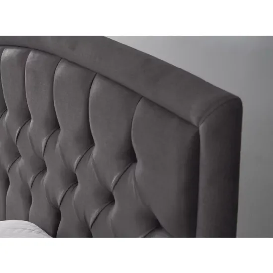 Pat Belek, gri inchis - 140x200 cm, confort superior, structură solidă, design rafinat picture - 3