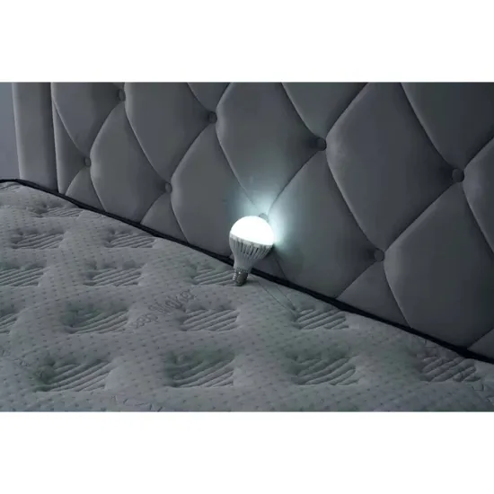 Pat + Saltea gratis  Sleep Maker, gri  Baby Face 25- 160x200 cm, structură durabilă, tapițerie premium, saltea ortopedică inclusă, design rafinat picture - 3