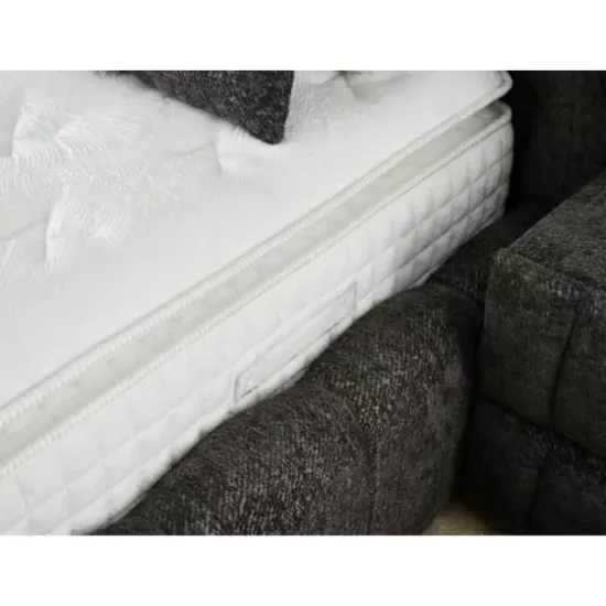 Pat +Saltea gratis Bubblebed, gri - 180/200 cm , cu somiera rabatabila, lada de depozitare si tesatura premium picture - 3