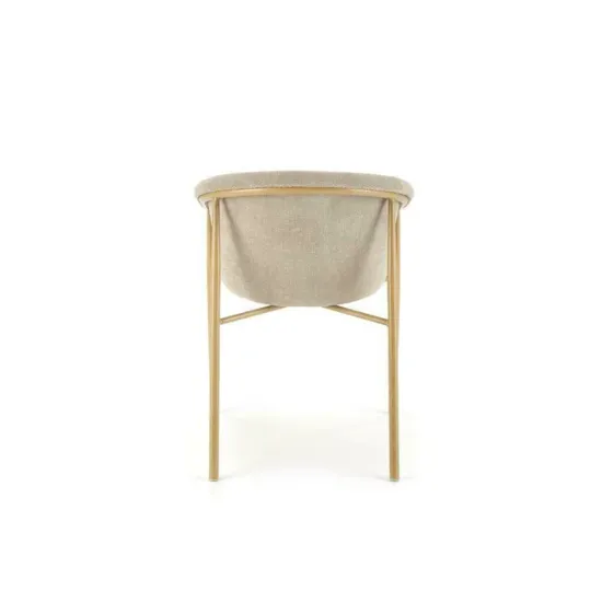 Scaun K489, tapițat elegant cu stofă de calitate, structură metalică, 59x56x80x46 cm, bej picture - 8